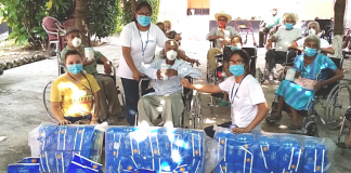 Sillas de ruedas, pañales y otros insumos recibieron los adultos mayores del hogar en Jutiapa.
