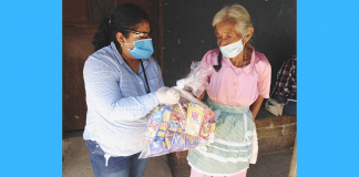 La dotación de alimentos se realizó a familias de Jutiapa.