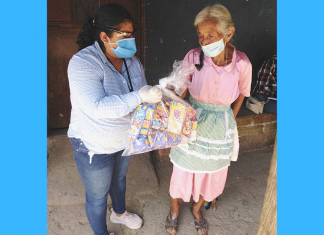 La dotación de alimentos se realizó a familias de Jutiapa.