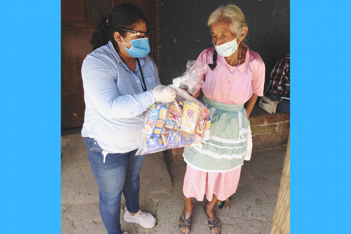 La dotación de alimentos se realizó a familias de Jutiapa.