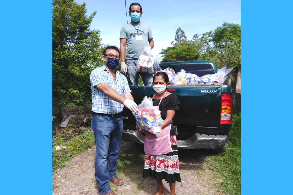 La dotación de alimentos se realizó a familias de Jutiapa.