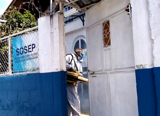 En las sedes centrales y oficinas departamentales de SOSEP se realizan trabajos de limpieza y desinfección.