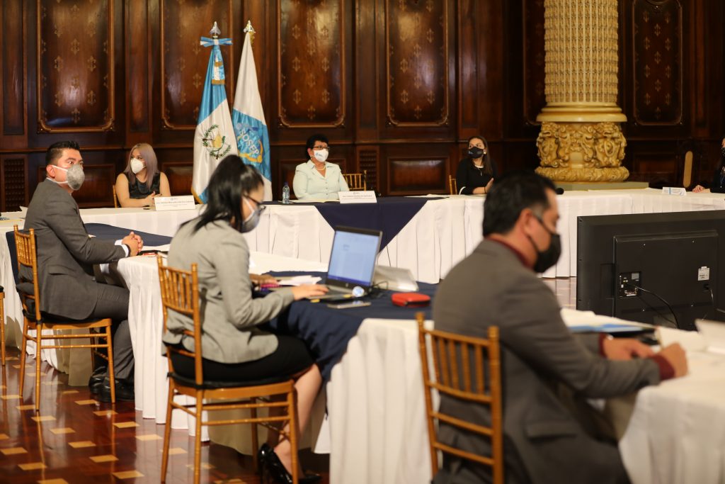 Miembros del Comité Nacional de Protección a la Vejez (CONAPROV) durante la primera reunión extraordinaria.