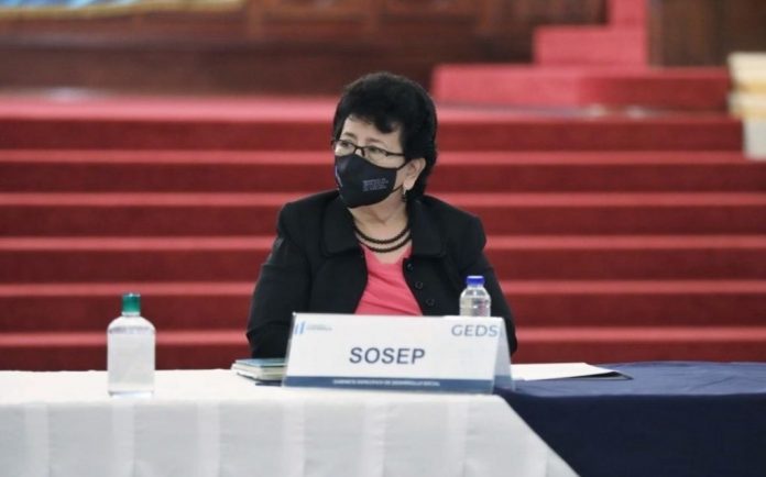 Secretaria de SOSEP, Thelma Portillo participó en la reunión de Gabinete Específico de Desarrollo Social