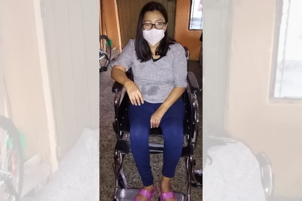  Amelia Antonia Ramírez fue una de las beneficiadas con una silla de ruedas.