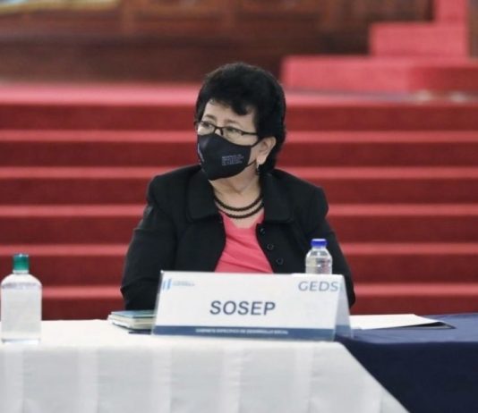 Secretaria de SOSEP, Thelma Portillo participó en la reunión de Gabinete Específico de Desarrollo Social